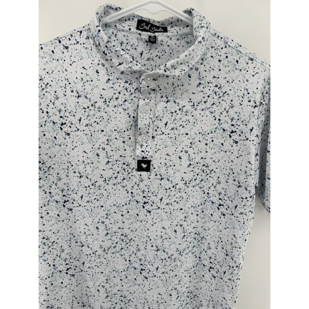 Bad Birdie Paint Splatter Golf Polo Boys Youth Size XL 12/13 - Picture 3 of 8